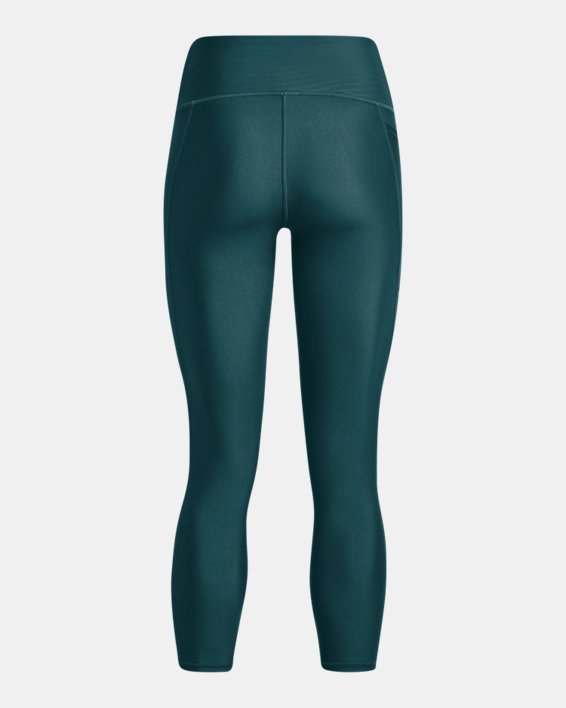 Damen HeatGear® Armour No-Slip Waistband Ankle-Leggings, Green, pdpMainDesktop image number 5